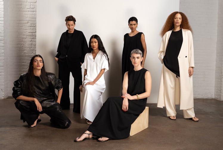 Opposite: The New York–based label Fforme is generating buzz for its sharp-meets-soft approach to wo...