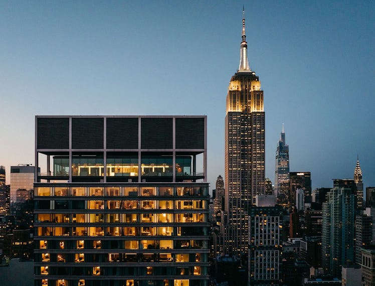 A view of the Ritz Carlton NoMad hotel and the Empire State Building in the background