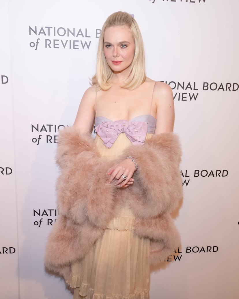 NEW YORK, NEW YORK - JANUARY 07: Elle Fanning attends The National Board of Review Annual Awards Gal...