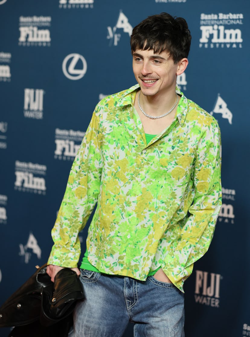 SANTA BARBARA, CALIFORNIA - FEBRUARY 11: Timothée Chalamet attends the 40th Annual Santa Barbara Int...